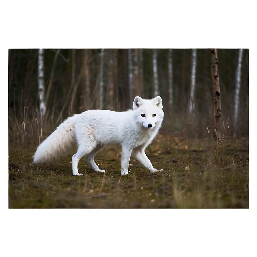 Arctic Fox Hunting Pose Png 06232024 PNG Image