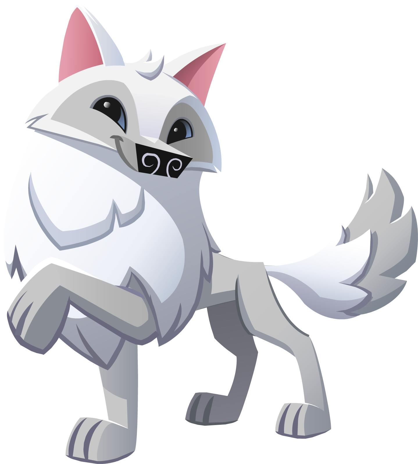 Arctic_ Fox_ Illustration_ Vector PNG Image