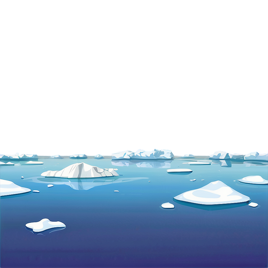 Arctic Ice Melt Water Cartoon Png Tvx40 PNG Image