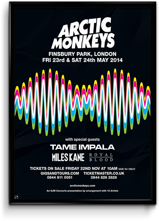 Arctic Monkeys Finsbury Park Concert2014 PNG Image