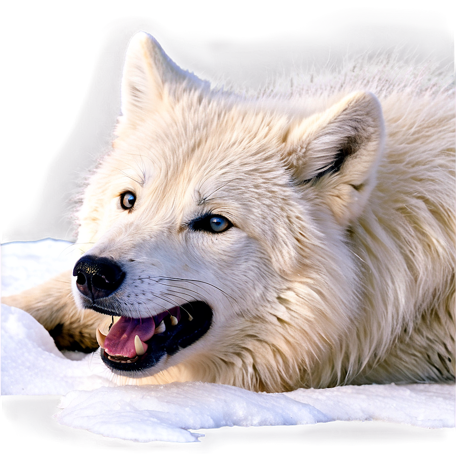 Arctic Wolf In Snow Png 06292024 PNG Image