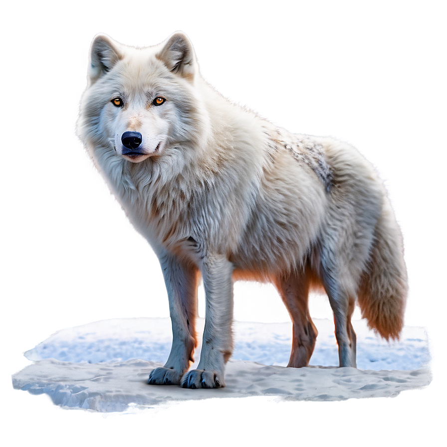 Arctic Wolf In Snow Png Xiw PNG Image