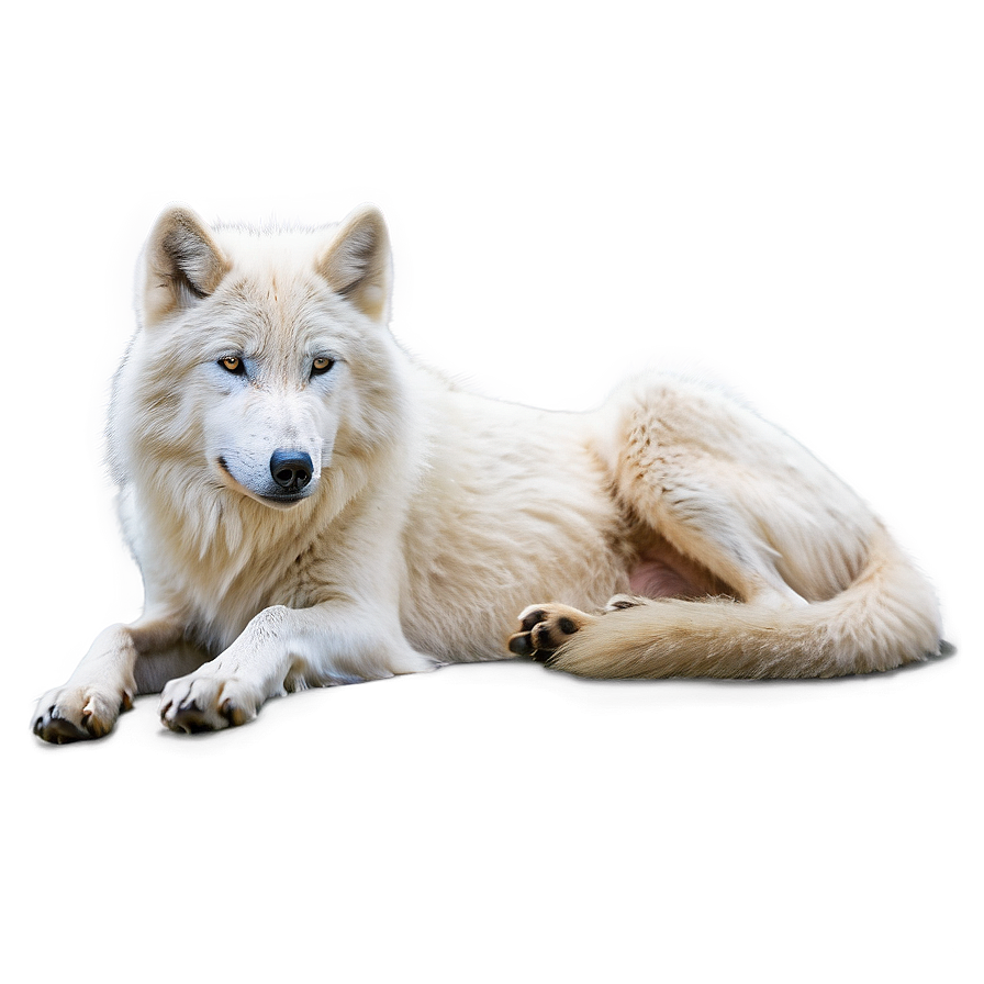 Arctic Wolf Resting Png 70 PNG Image