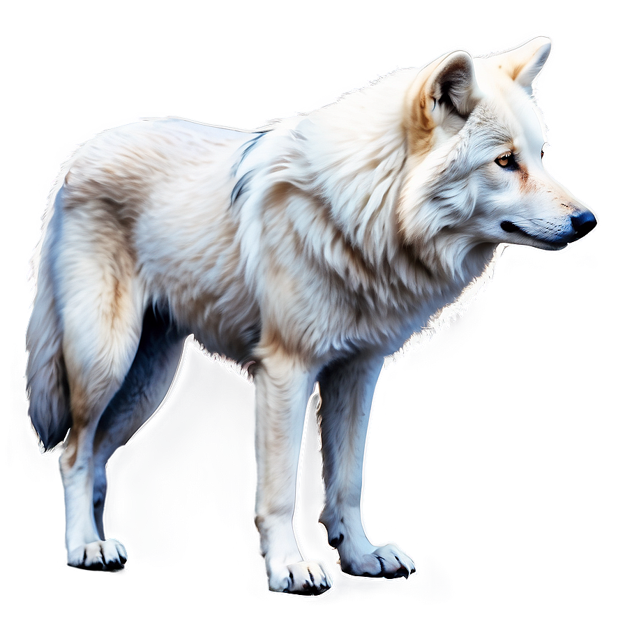 Arctic Wolf Watercolor Png 06292024 PNG Image