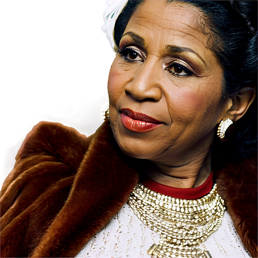 Aretha Franklin Candid Shot Png Rnc PNG Image