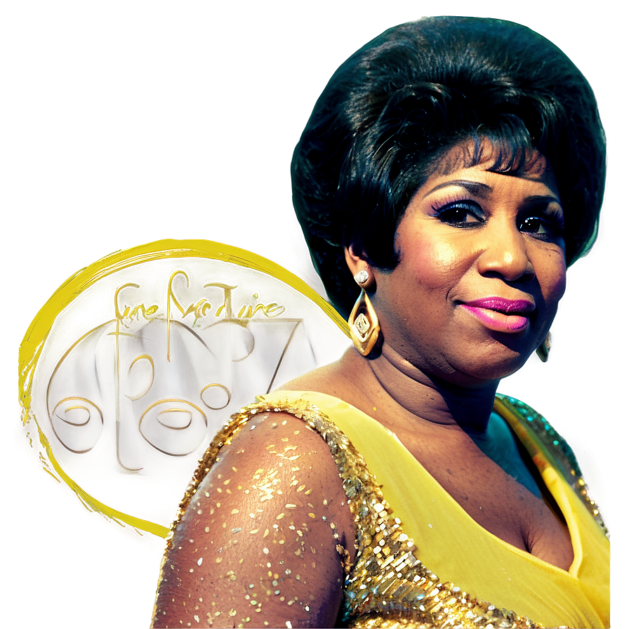 Aretha Franklin Queen Of Soul Png Kgi PNG Image