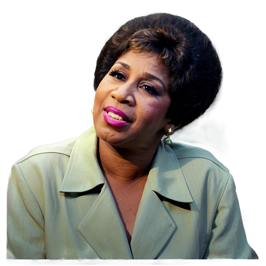 Aretha Franklin Soulful Expression Png Jyi19 PNG Image