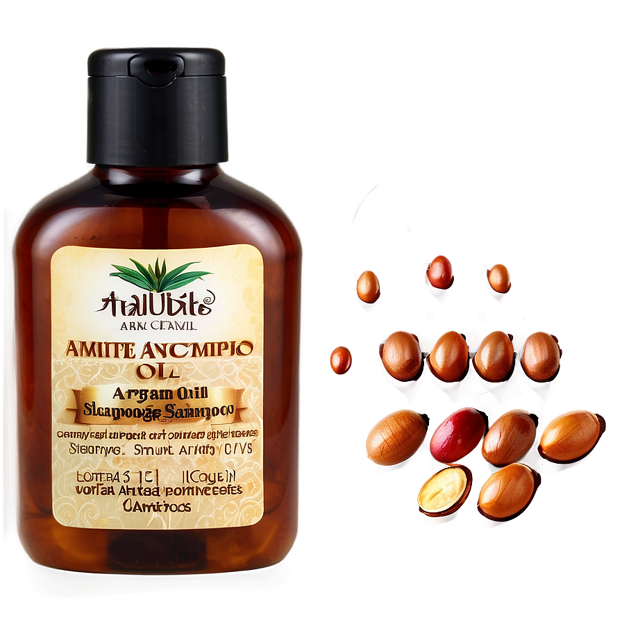 Argan Oil Shampoo Bottle Png 06132024 PNG Image