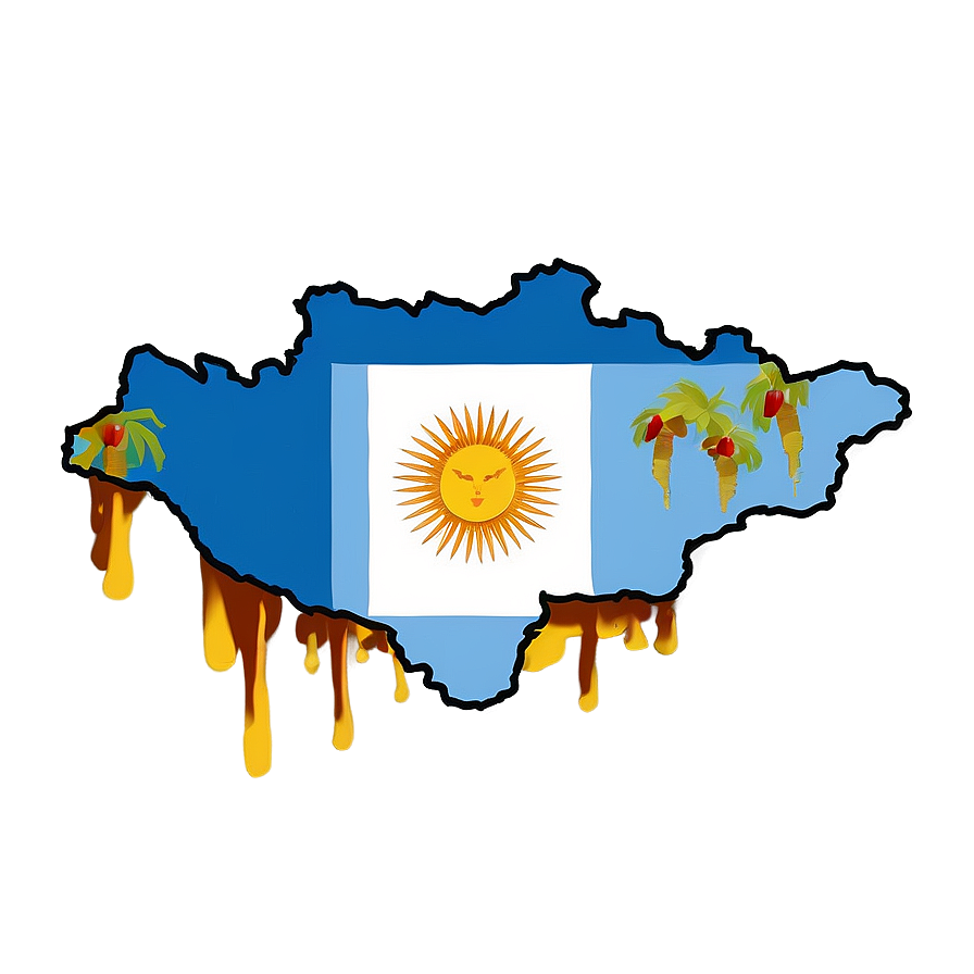 Argentina Map Outline Png Qoo PNG Image