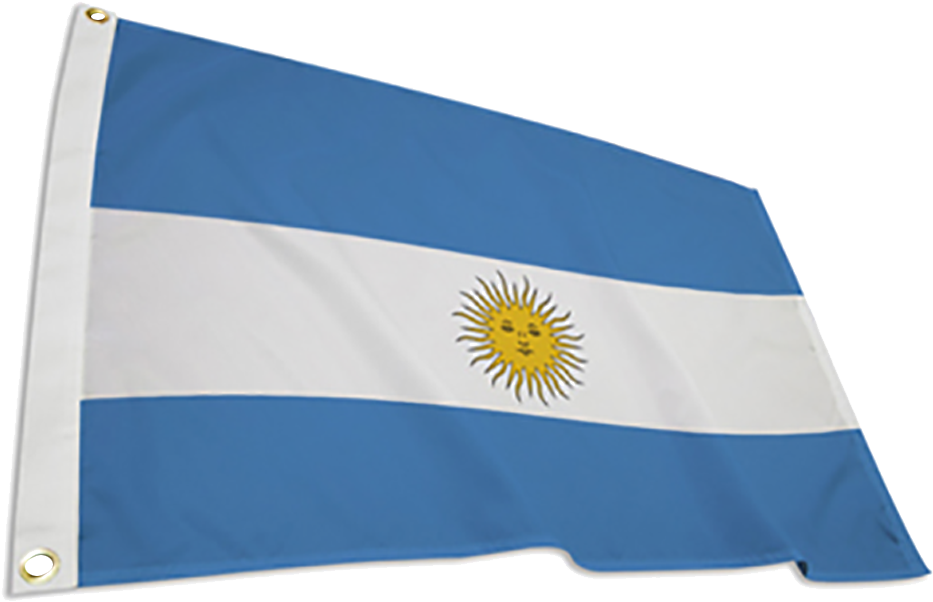 Argentinian Flag Waving PNG Image