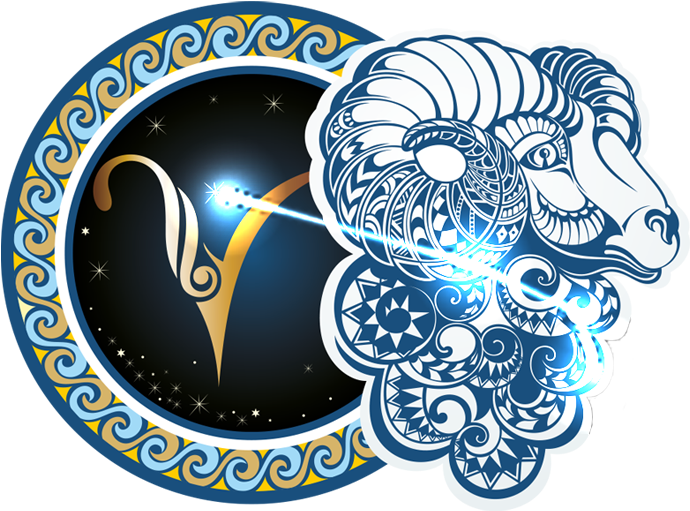 Aries Zodiac Sign Artwork PNG Image