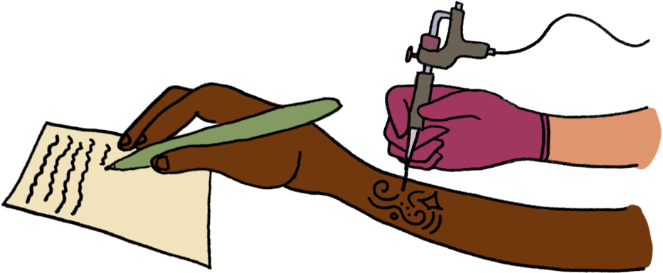 Arm Tattoo Artistat Work PNG Image