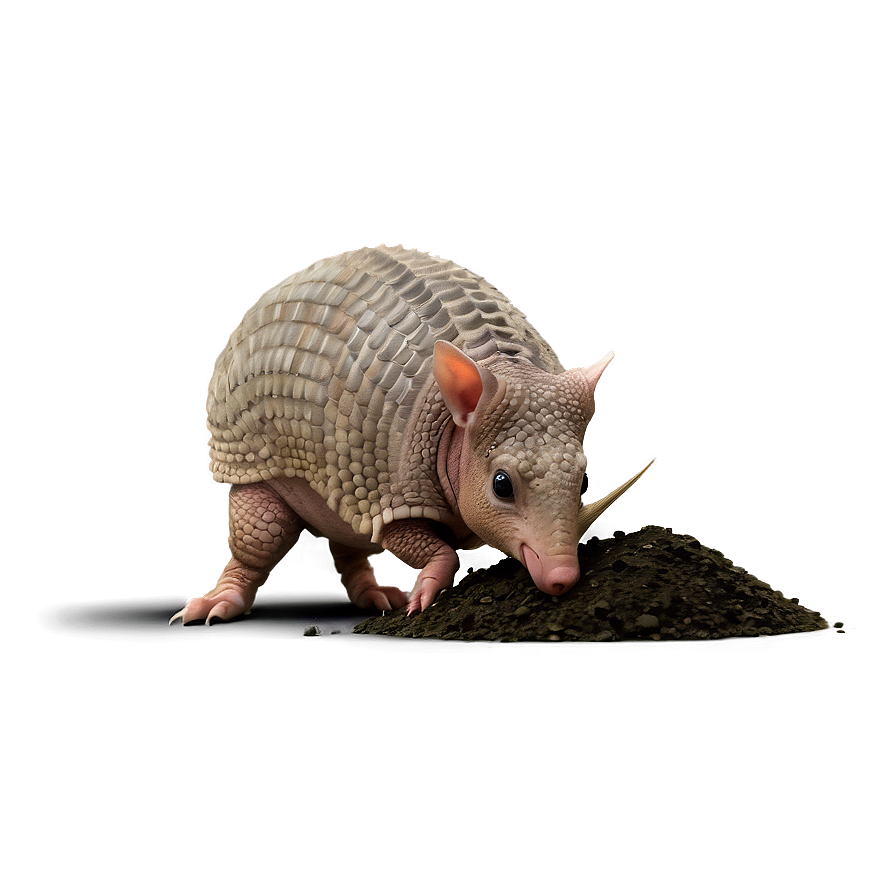 Armadillo Digging In Dirt Png Nkp84 PNG Image