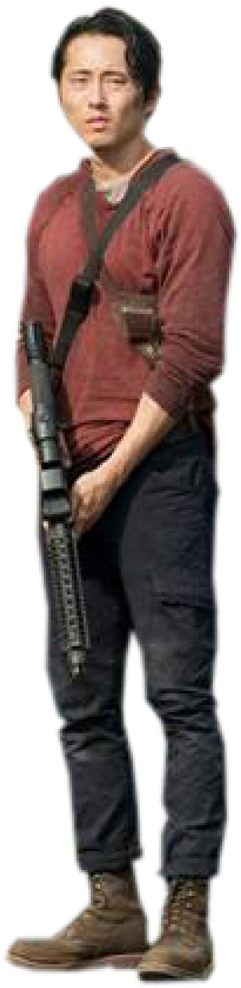 Armed Man Standing Alert PNG Image