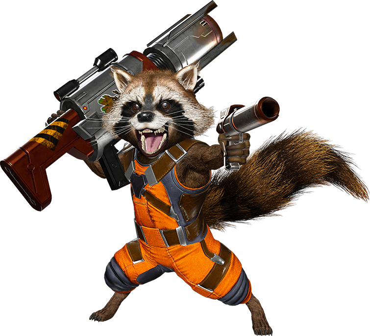 Armed Raccoon Character PNG Image