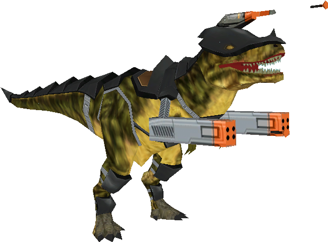 Armed Tyrannosaurus Rex3 D Model PNG Image