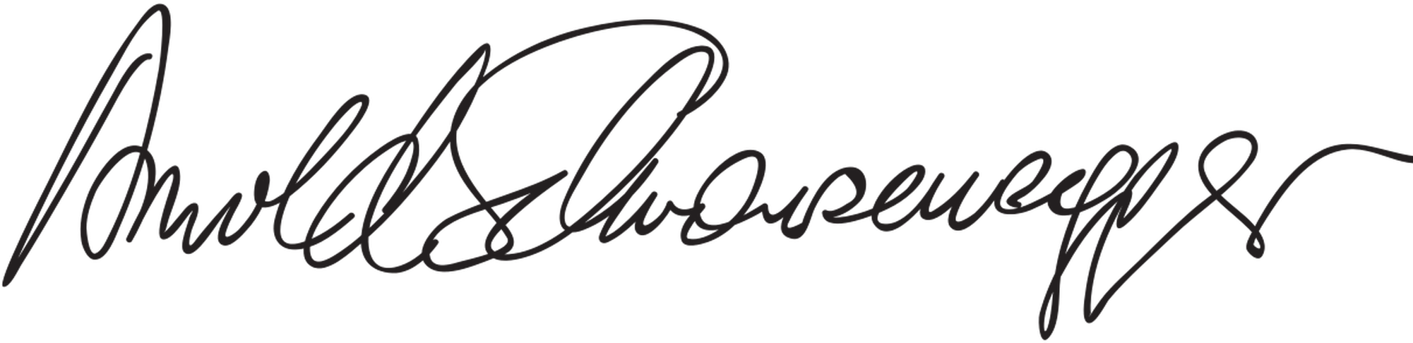 Arnold Schwarzenegger Signature PNG Image