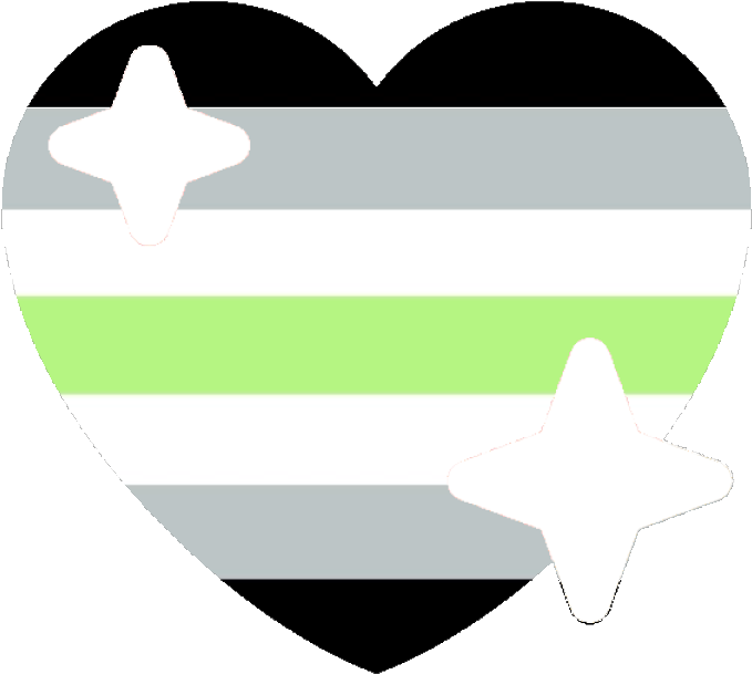 Aromantic Pride Heart Emoji PNG Image