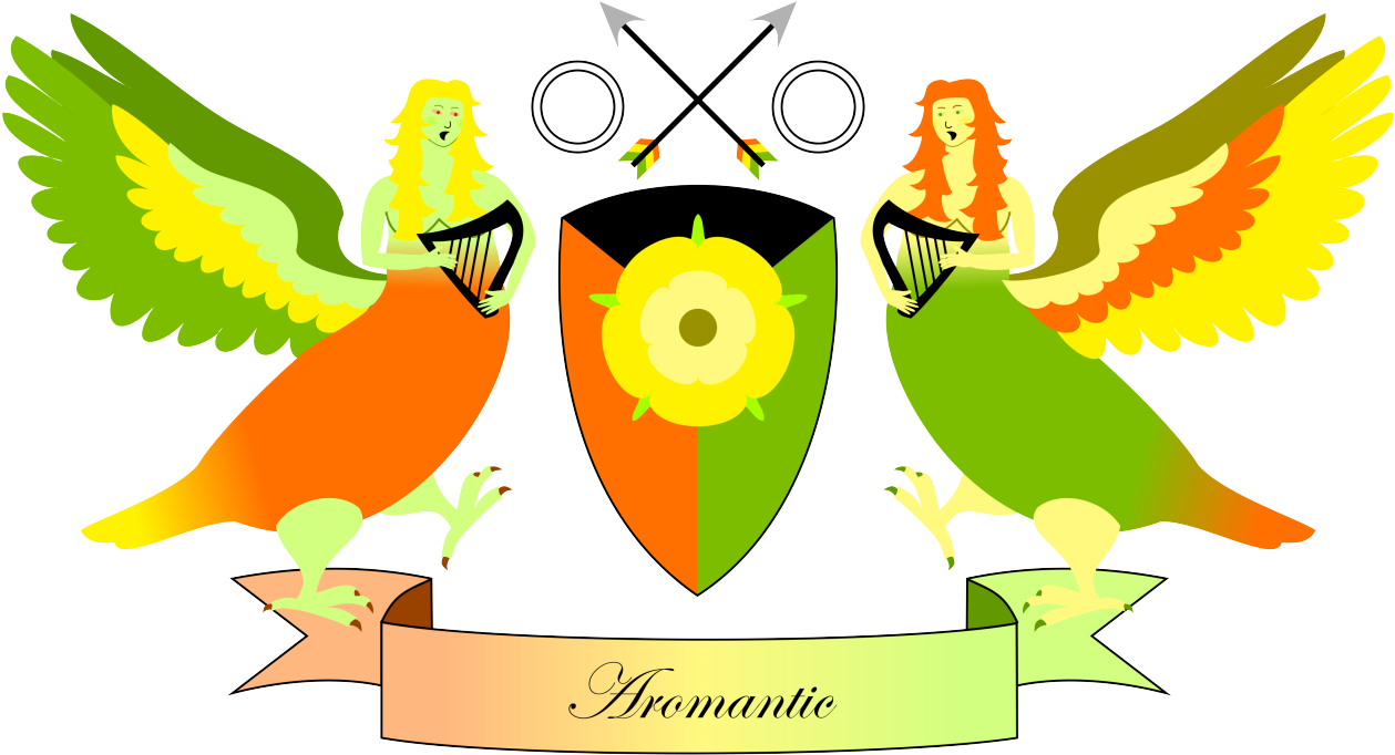 Aromantic Pride Symbolic Illustration PNG Image