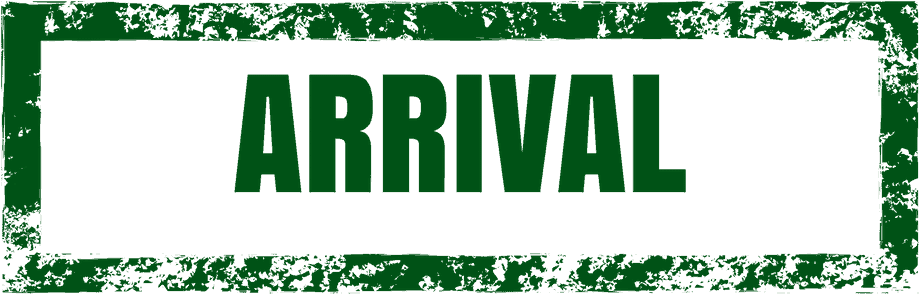 Arrival Sign Grunge Texture PNG Image