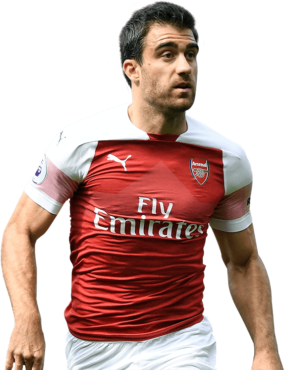 Arsenal Player Action Pose PNG Image