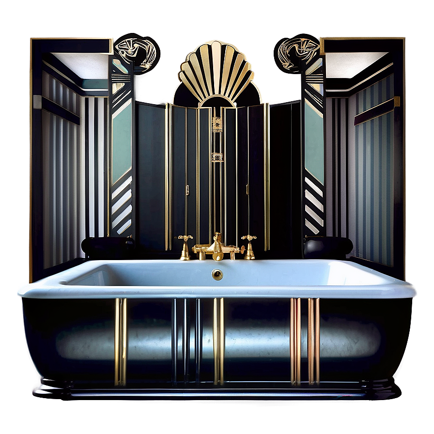 Art Deco Bathroom Styles Png 05242024 PNG Image