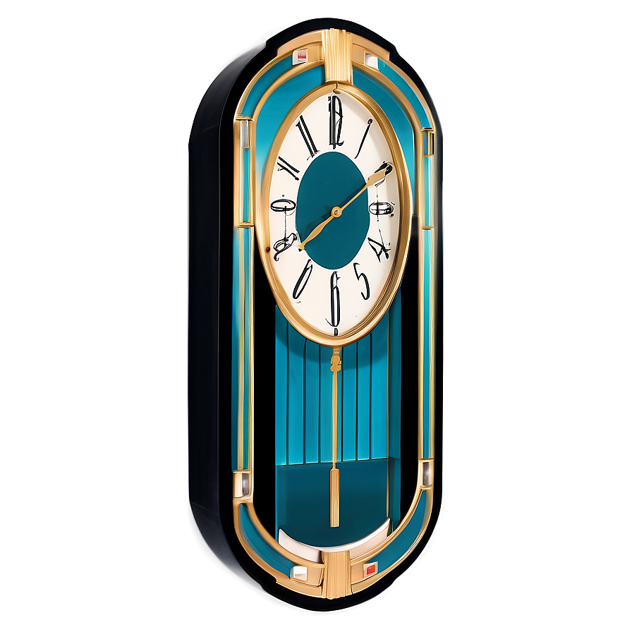 Art Deco Clock Png Gos PNG Image