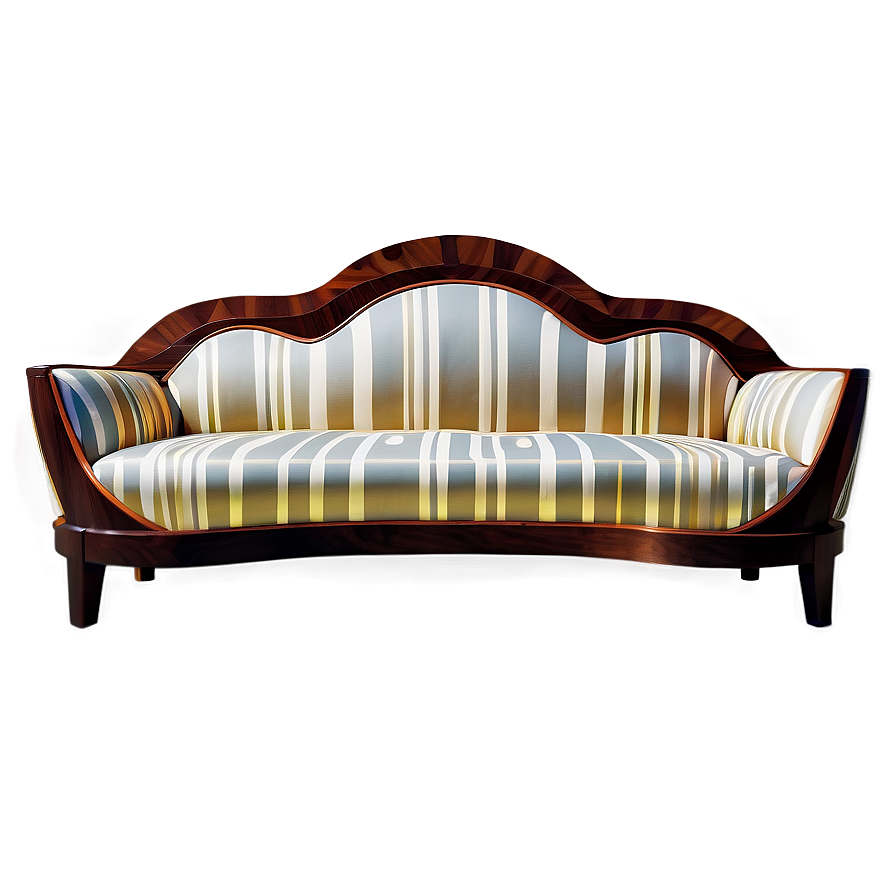 Art Deco Couch Png 05252024 PNG Image