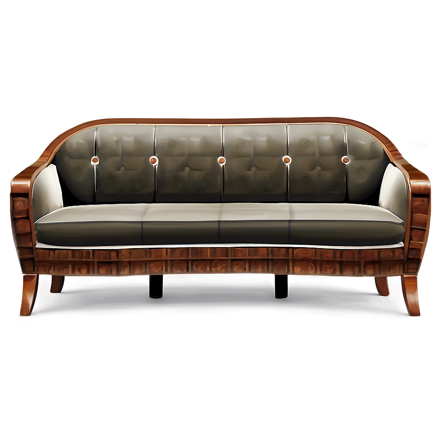 Art Deco Couch Png Yhg71 PNG Image