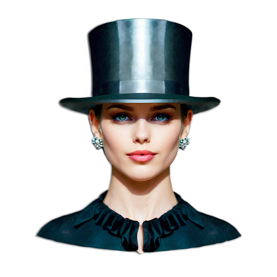 Art Deco Inspired Top Hat Png Mij95 PNG Image