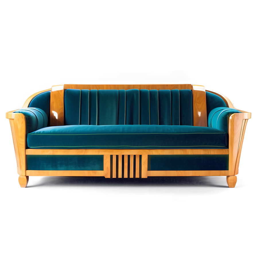 Art Deco Sofa Style Png 05252024 PNG Image