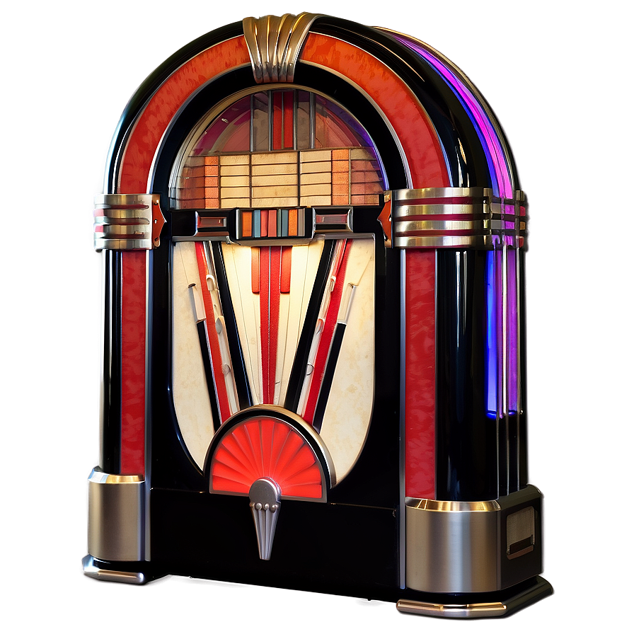 Art Deco Style Jukebox Png Kaj PNG Image