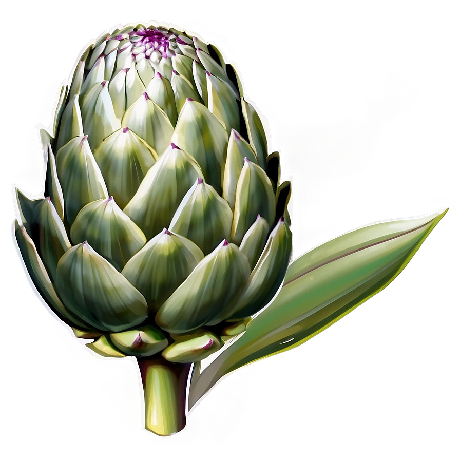 Artichoke Print Png Mia45 PNG Image