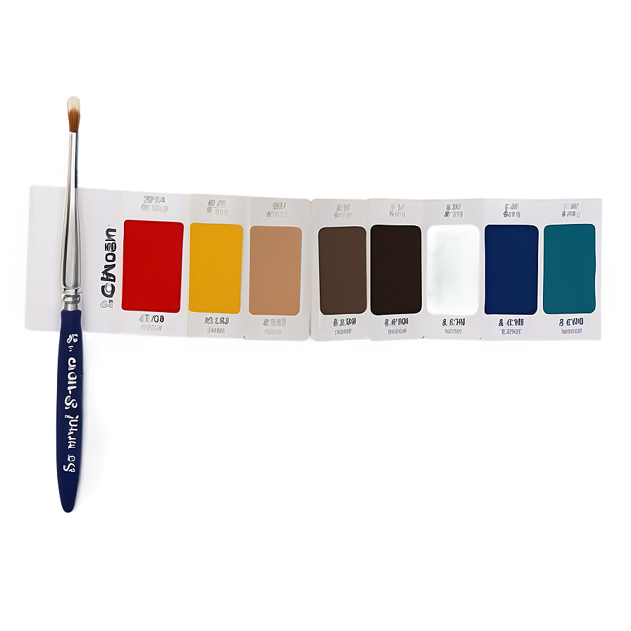 Artist Paint Swatch Guide Png 06132024 PNG Image