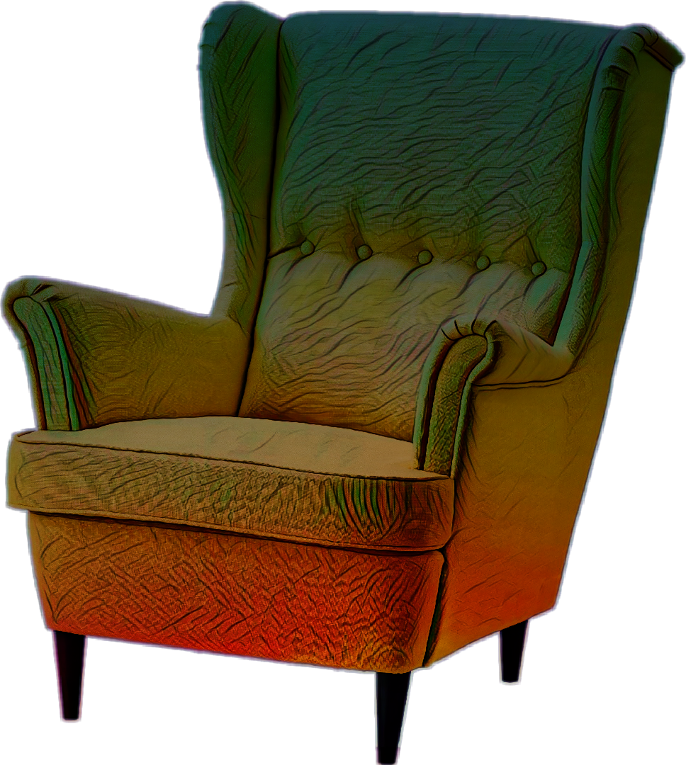 Artistic Armchair Design PNG Image