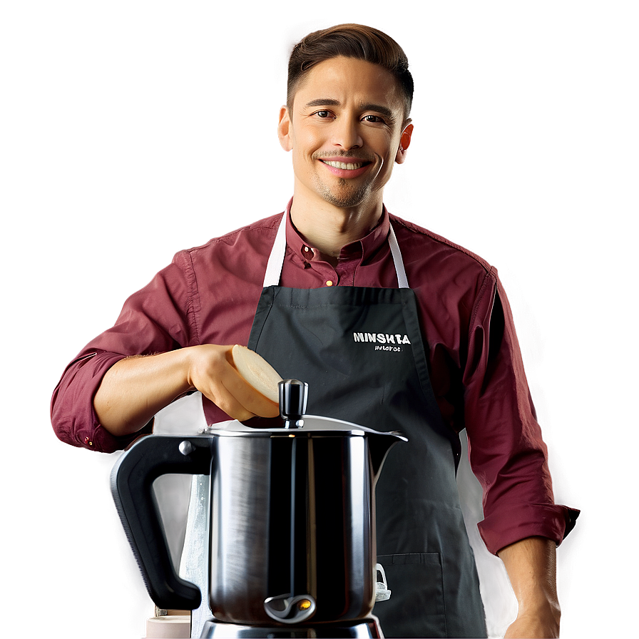 Artistic Barista Portrait Png 06272024 PNG Image