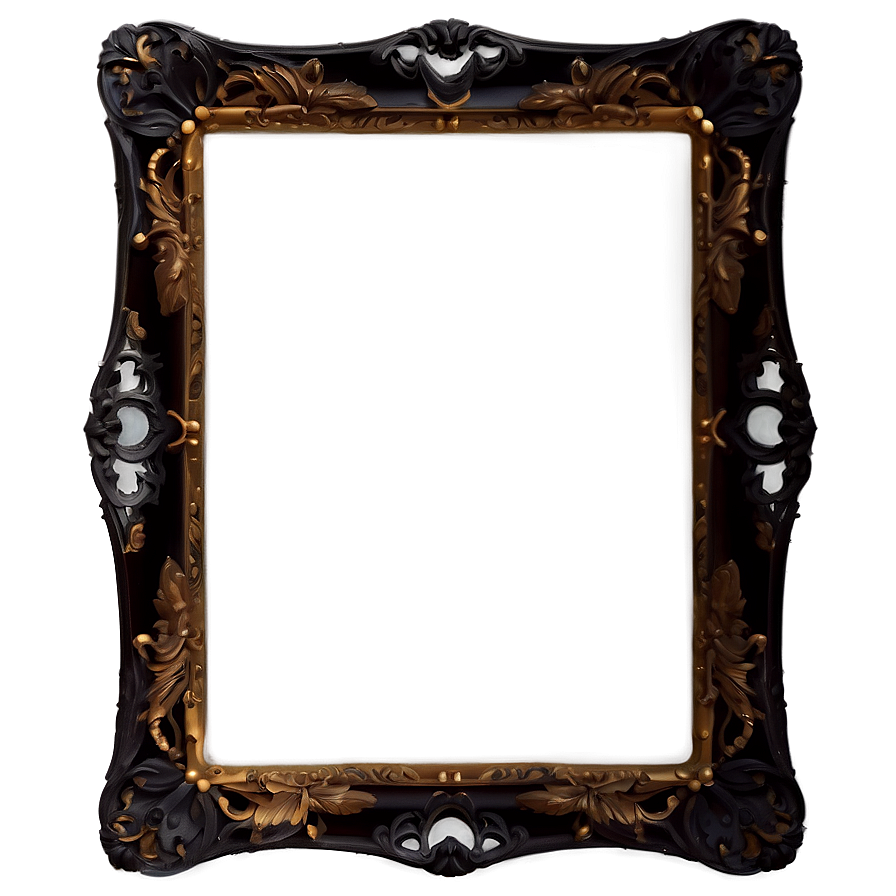 Artistic Black Frame Png 93 PNG Image