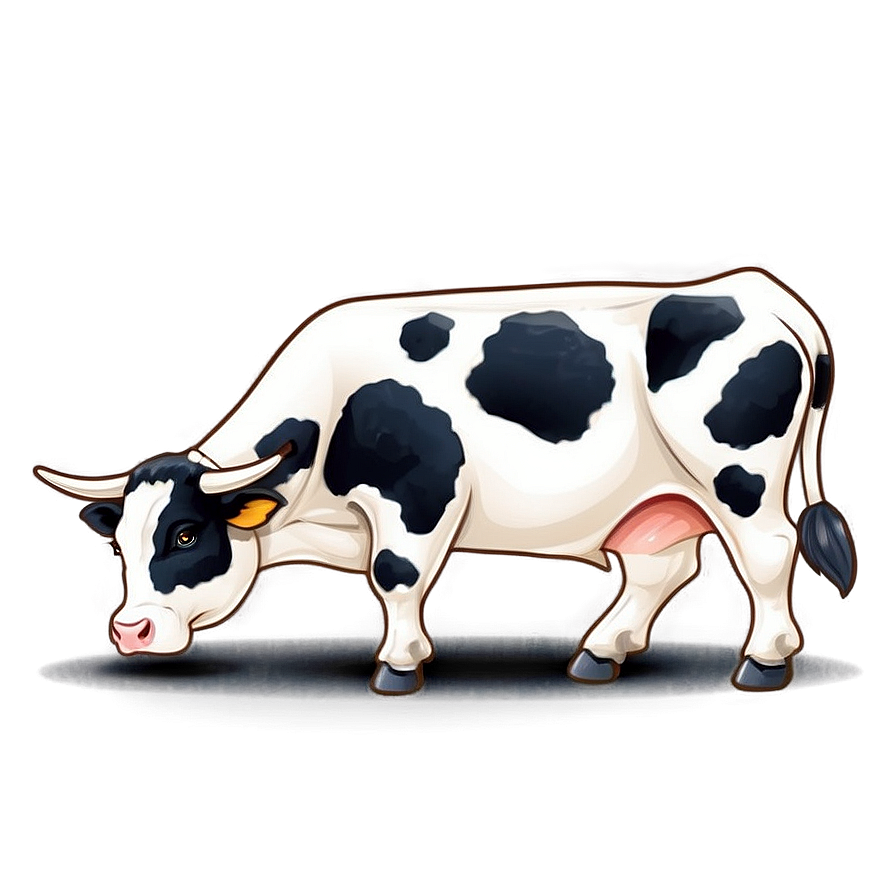 Artistic Cow Spots Drawing Png Sly94 PNG Image