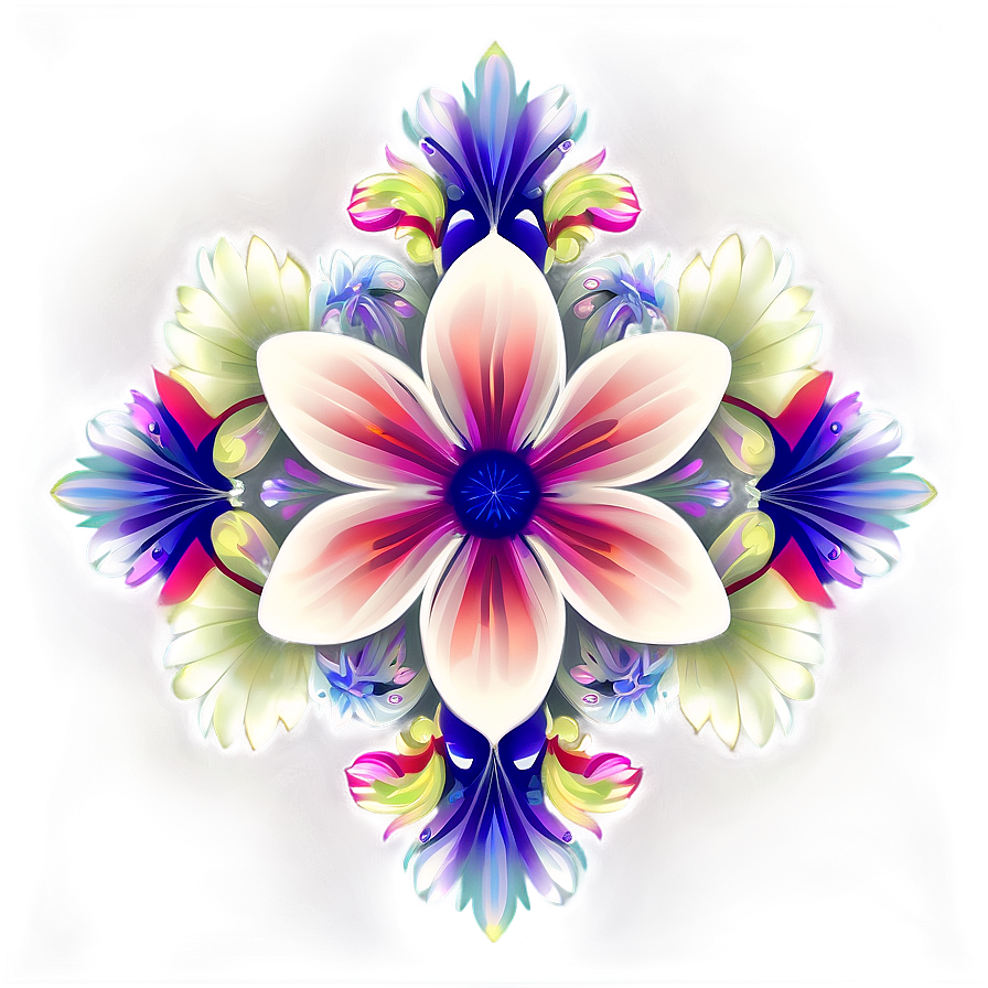 Artistic Floral Pattern Png Jea11 PNG Image