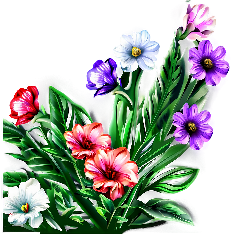 Artistic Flower Composition Png Ihk PNG Image