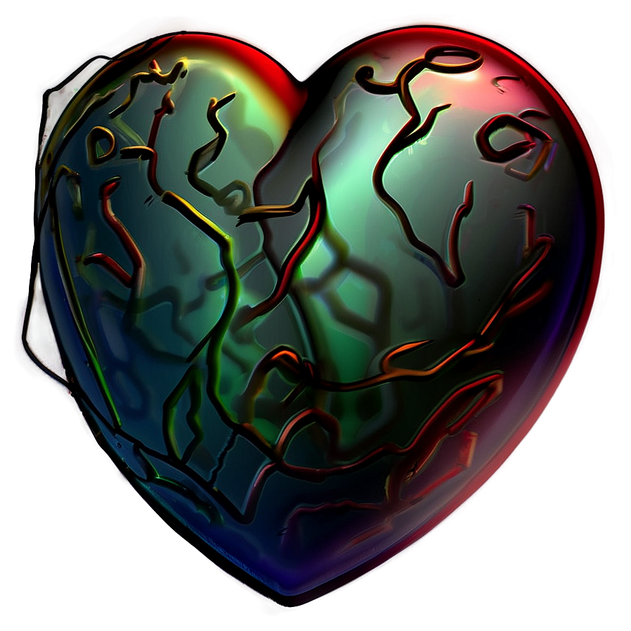 Artistic Heart Illustration Png Vuv36 PNG Image