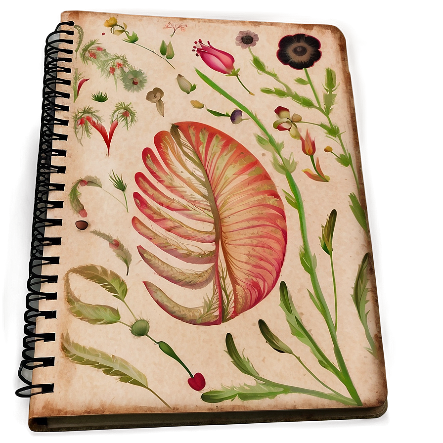 Artistic Notebook Cover Png Dco99 PNG Image