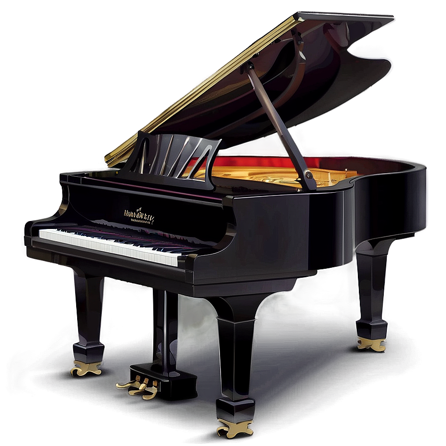 Artistic Piano Design Png Pvy33 PNG Image