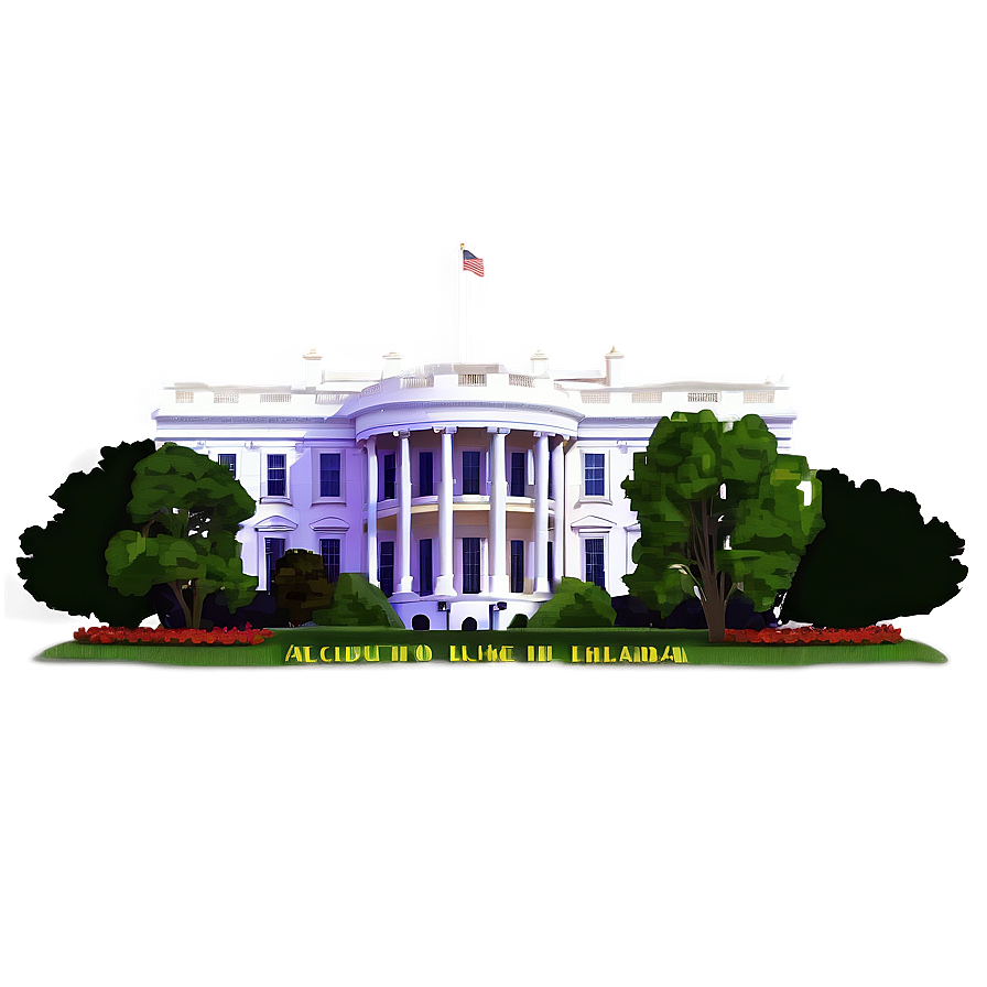 Artistic Rendering Of White House Png 06252024 PNG Image