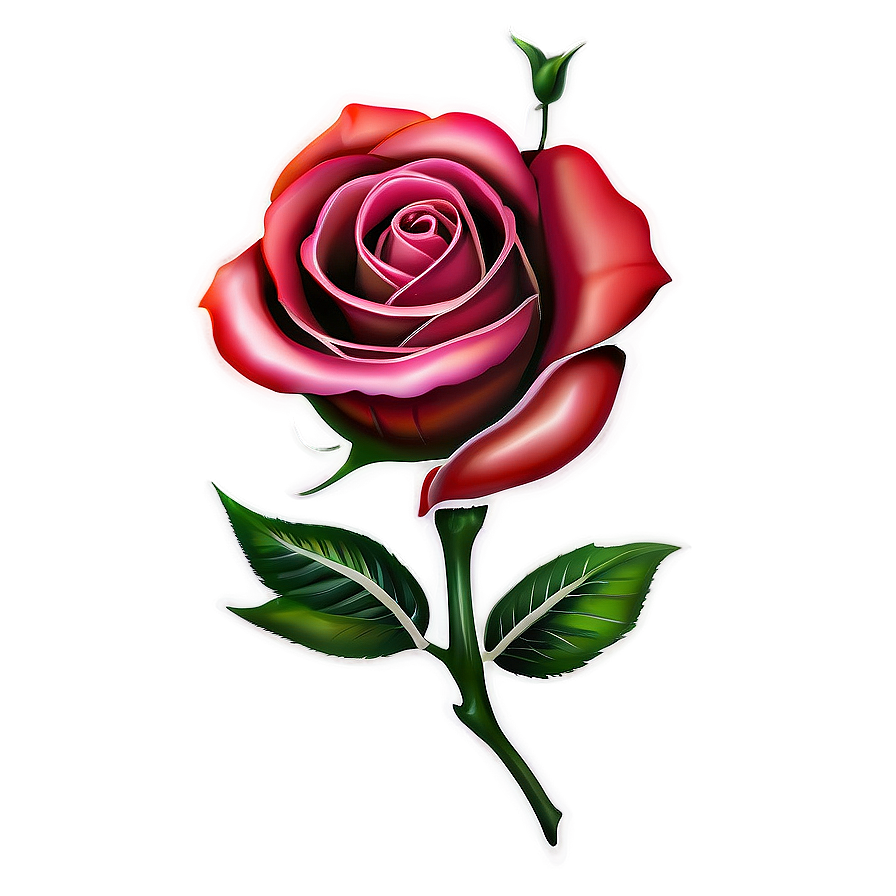 Artistic Rose Tattoo Creation Png 05252024 PNG Image