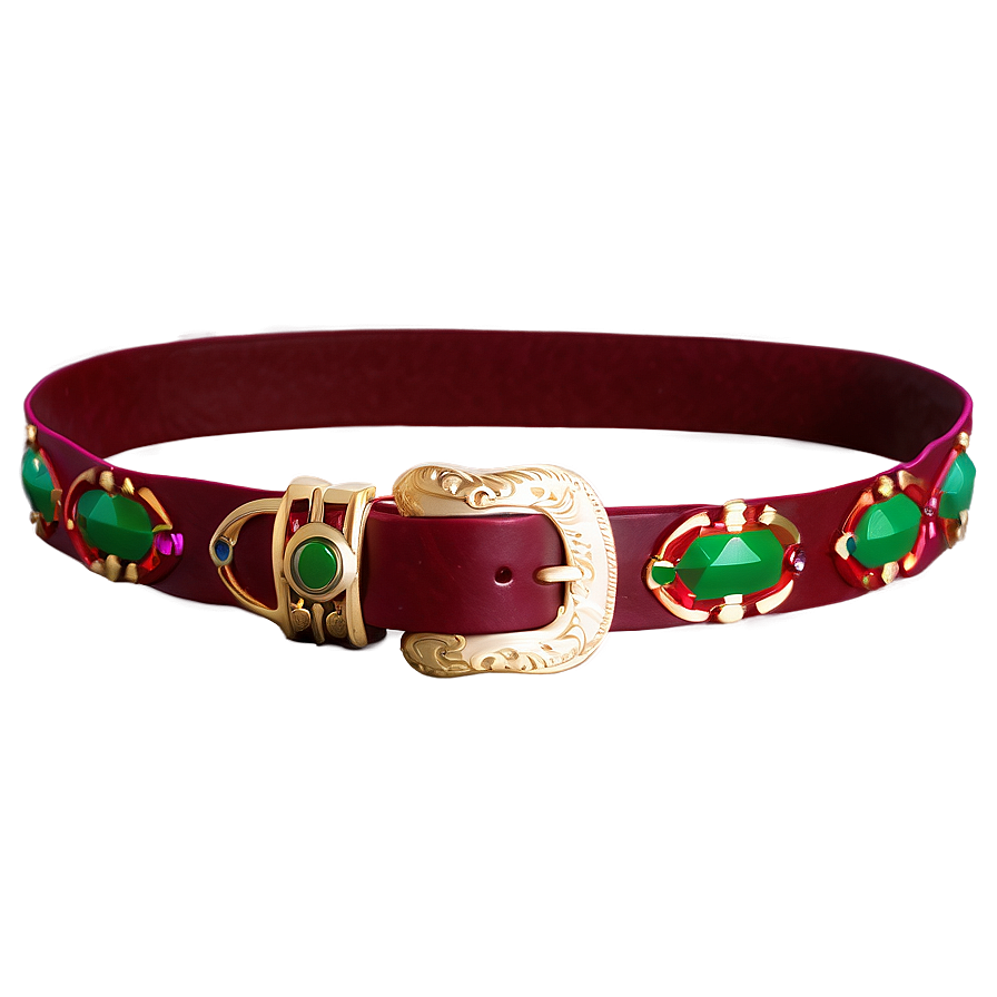 Artistic Santa Belt Representation Png Cwr PNG Image