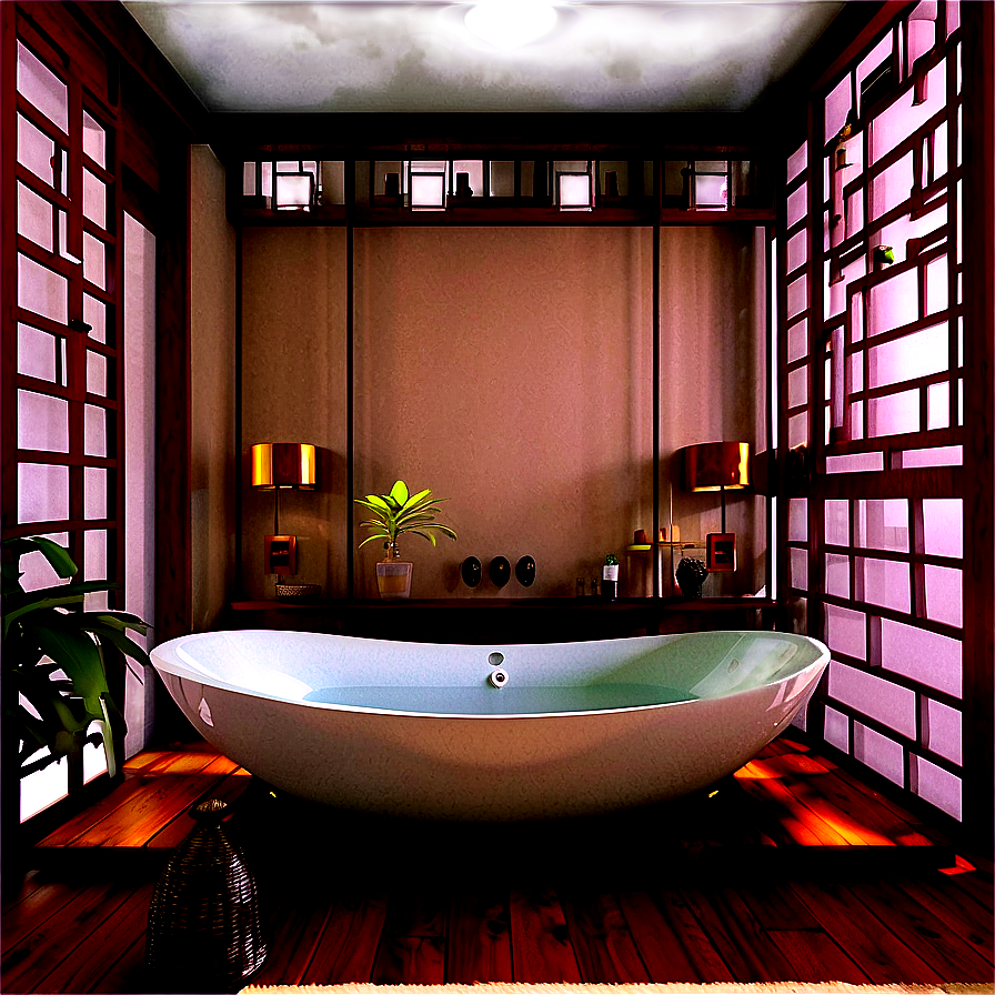 Asian-inspired Bathroom Png Epq PNG Image