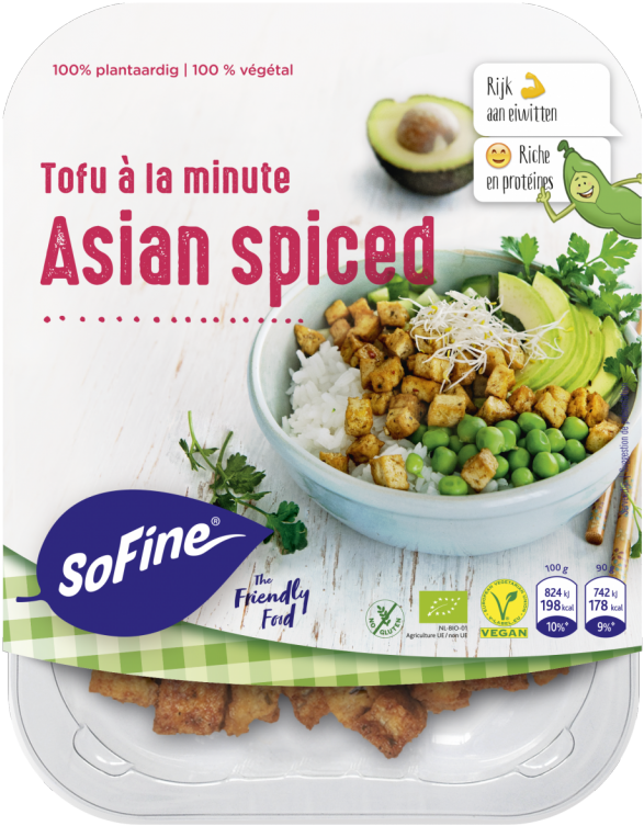 Asian Spiced Tofu Package PNG Image