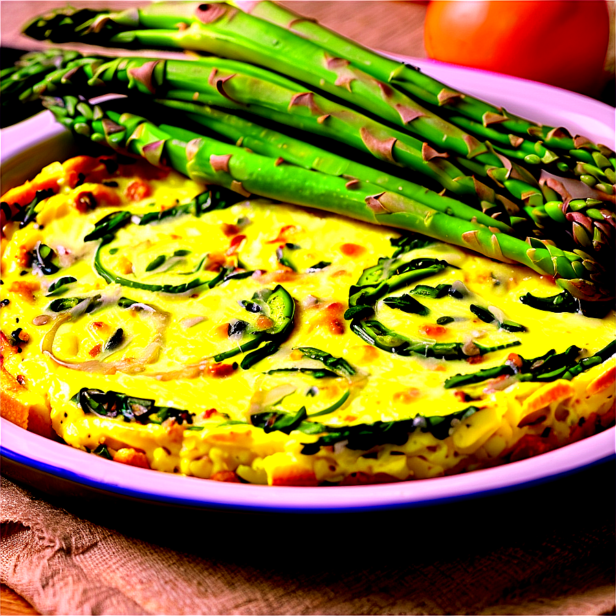 Asparagus Frittata Png Qqv6 PNG Image