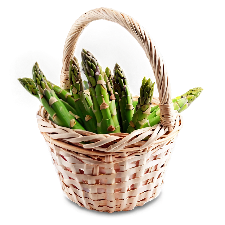 Asparagus In Basket Png Kny PNG Image